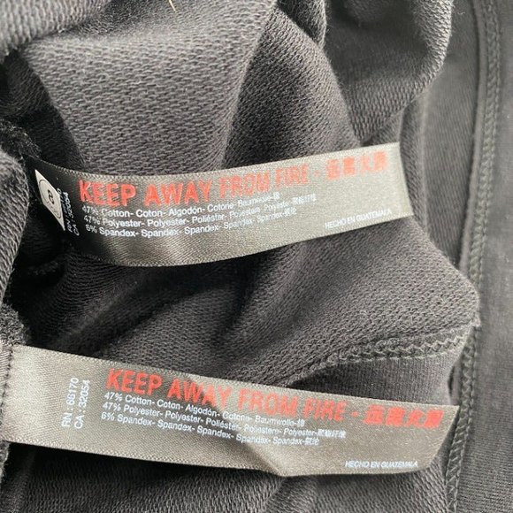 Free People NWT Sunny Set 2 Piece Sweatshirt Shorts Athleisure Set Black SM New - Picture 10 of 11